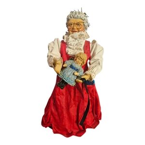Vintage 1988 Possible Dreams Clothtique  9.5” Mrs Claus